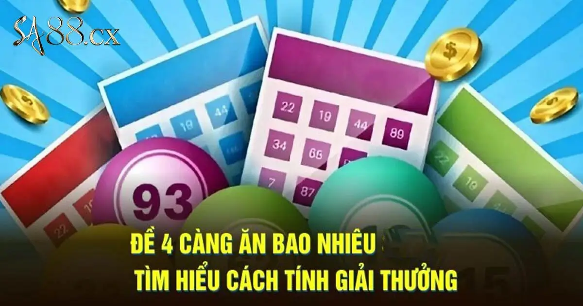 Công thức tính tiền khi chơi đề 4 càng